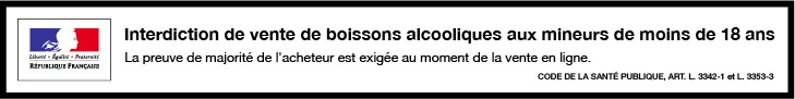 L'ABUS D'ALCOOL EST DANGEREUX POUR LA SANTÉ, À CONSOMMER AVEC MODÉRATION.